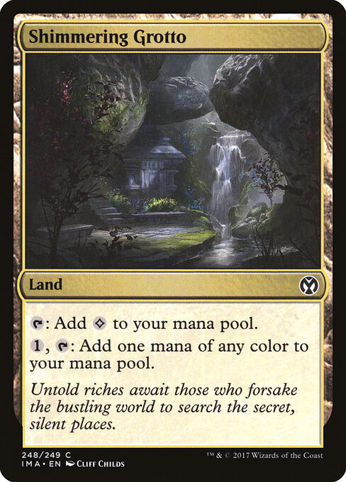 Shimmering Grotto - Iconic Masters Magic card