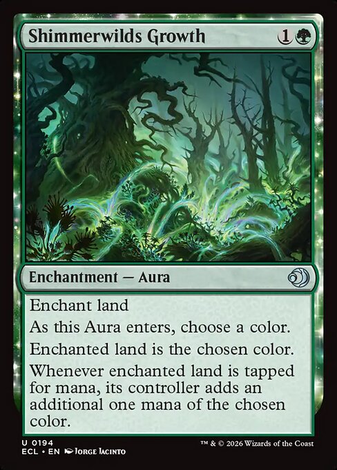 Shimmerwilds Growth - Lorwyn Eclipsed Magic card