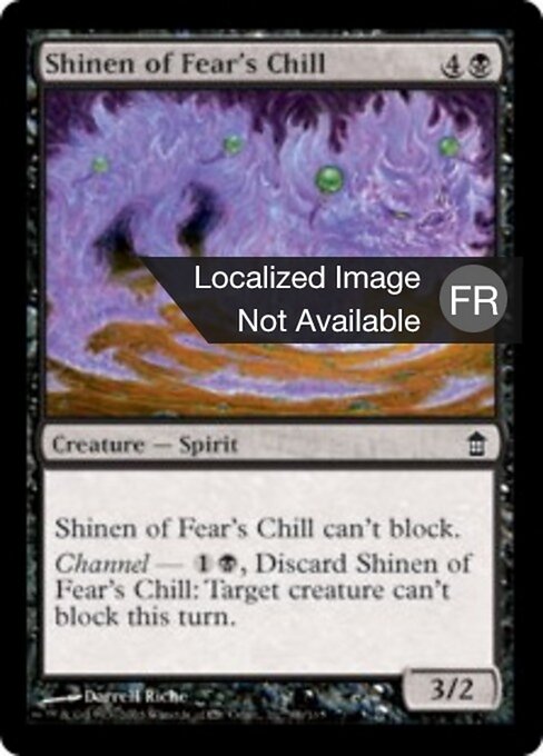 Shinen du froid de la peur (Shinen of Fear's Chill) - Saviors of Kamigawa (#88) - Illustrated by Darrell Riche - Magic: The Gathering Card