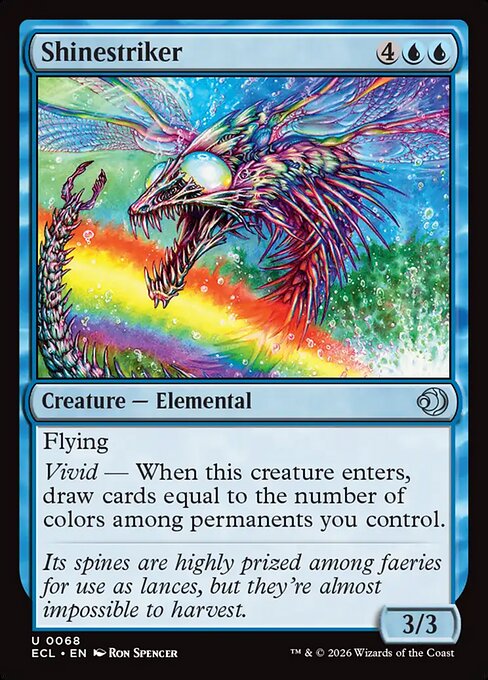 Glanzstachler (Shinestriker) - Lorwyn Eclipsed (#68) - Illustrated by Ron Spencer - Magic: The Gathering Card