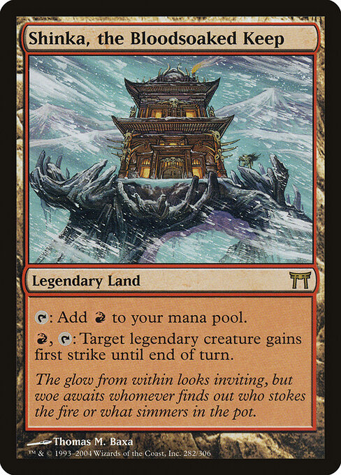 Shinka, the Bloodsoaked Keep - Champions of Kamigawa Magic card