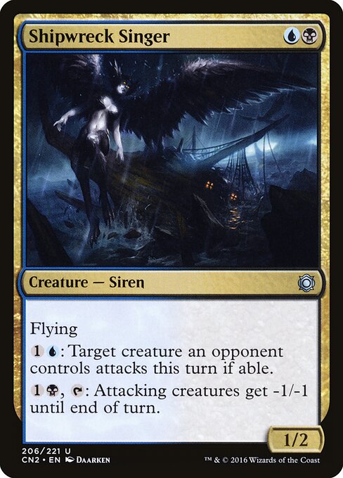 Shipwreck Singer - Conspiracy: Take the Crown (#206) - Illustrated by Daarken - Magic: The Gathering Card