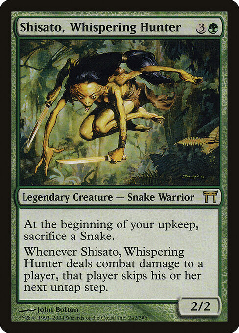 Shisato, Whispering Hunter - Champions of Kamigawa Magic card