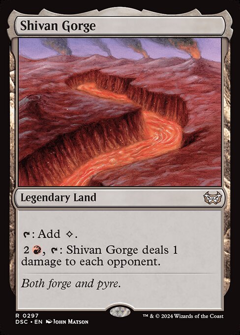Shivan Gorge - Duskmourn: House of Horror Commander Magic card