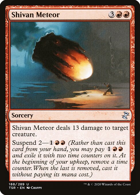 Shivan Meteor - Time Spiral Remastered (#188) - Illustrated by Chippy - Magic: The Gathering Card