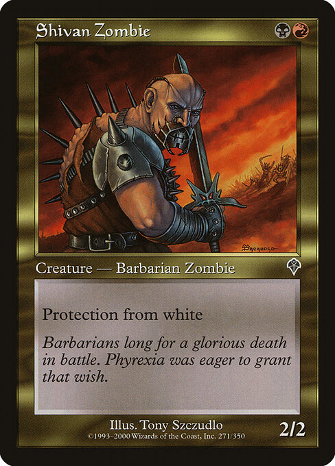 Shivan Zombie - Invasion (#271) - Illustrated by Tony Szczudlo - Magic: The Gathering Card