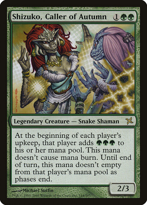 Shizuko, Caller of Autumn - Betrayers of Kamigawa Magic card