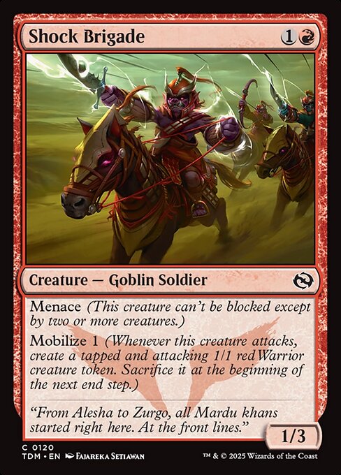 Shock Brigade - Tarkir: Dragonstorm Magic card