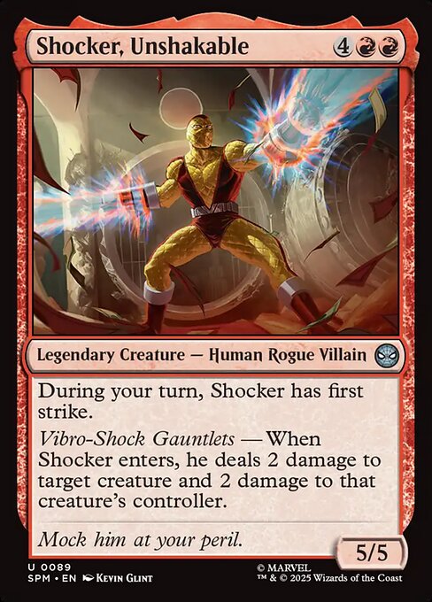 Shocker, Unshakable - Marvel's Spider-Man Magic card