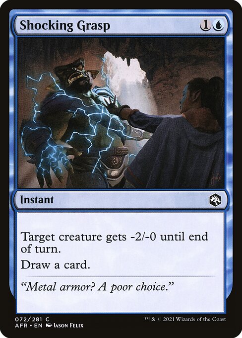 Shocking Grasp - Adventures in the Forgotten Realms Magic card
