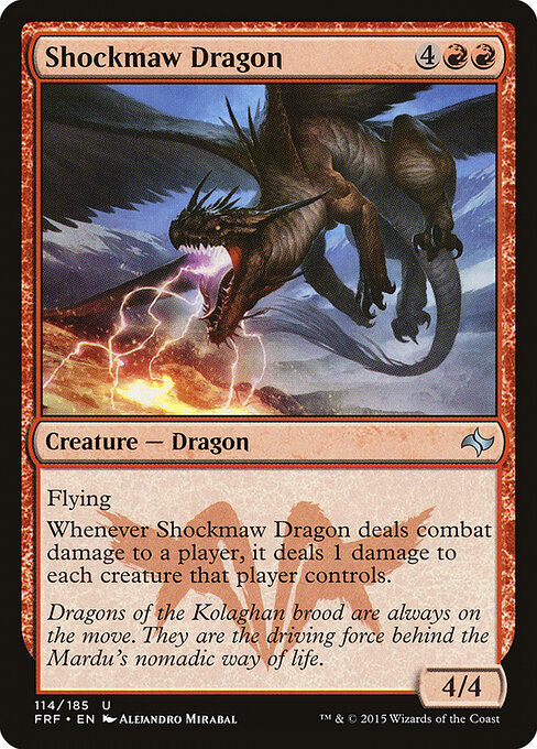 Shockmaw Dragon - Fate Reforged Magic card