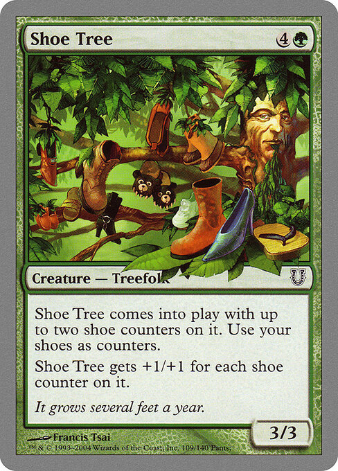 Shoe Tree - Unhinged (#109) - Illustrated by Francis Tsai - Magic: The Gathering Card