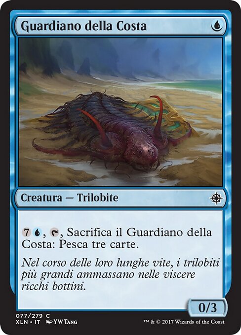Сторож Побережья (Shore Keeper) - Ixalan (#77) - Illustrated by YW Tang - Magic: The Gathering Card