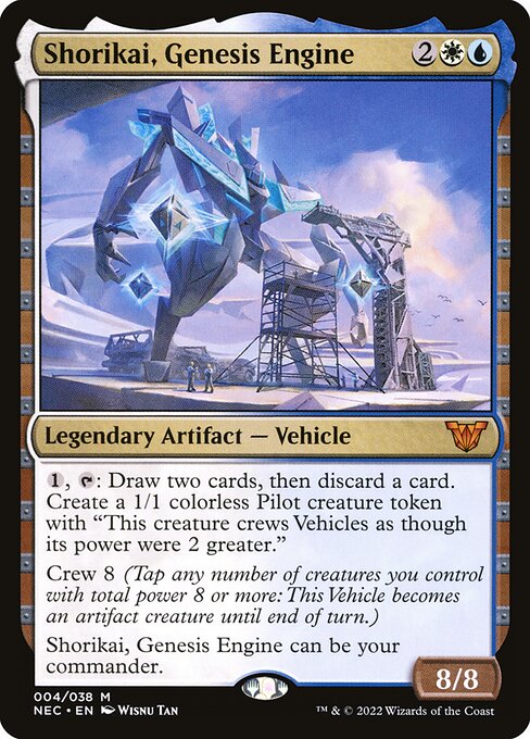 Shorikai, Genesis Engine - Neon Dynasty Commander Magic card
