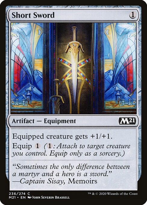 Short Sword - Core Set 2021 Magic card