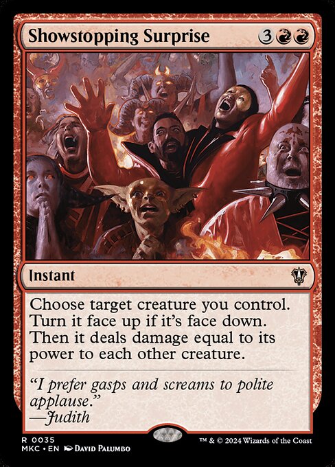 Showstopping Surprise - Murders at Karlov Manor Commander Magic card
