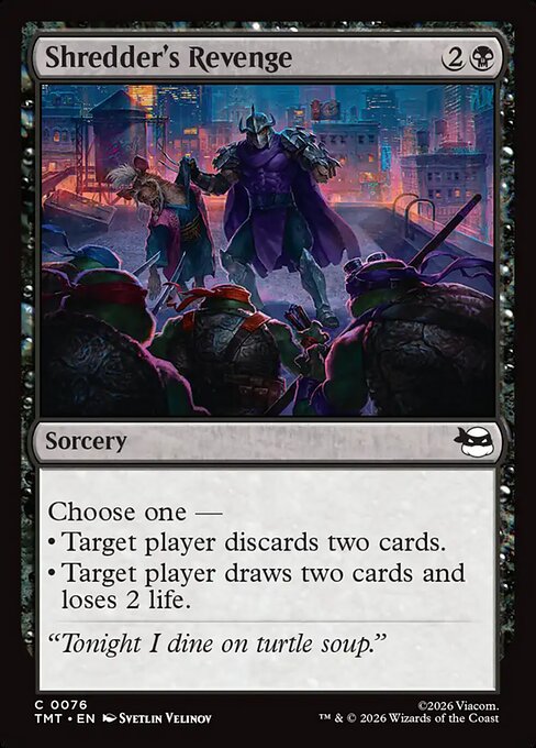 Shredder's Revenge - Teenage Mutant Ninja Turtles Magic card