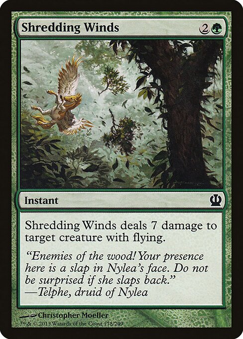 Shredding Winds - Theros Magic card