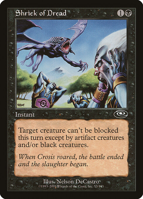 Shriek of Dread - Planeshift Magic card