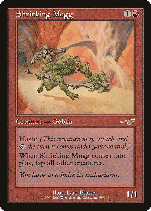 Shrieking Mogg - Nemesis Magic card