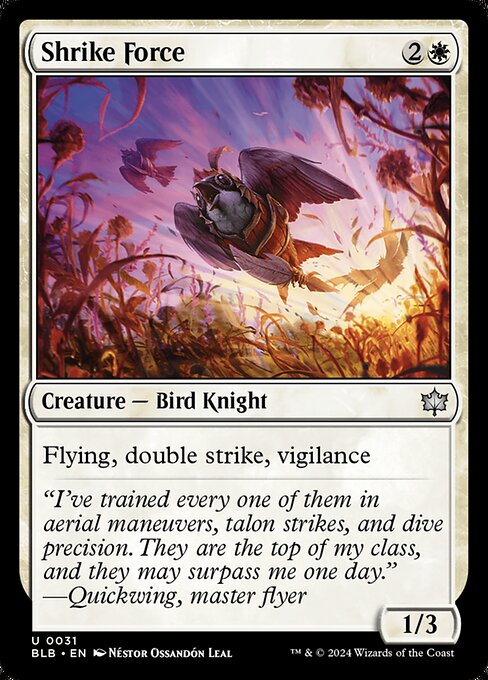 Shrike Force - Bloomburrow Magic card