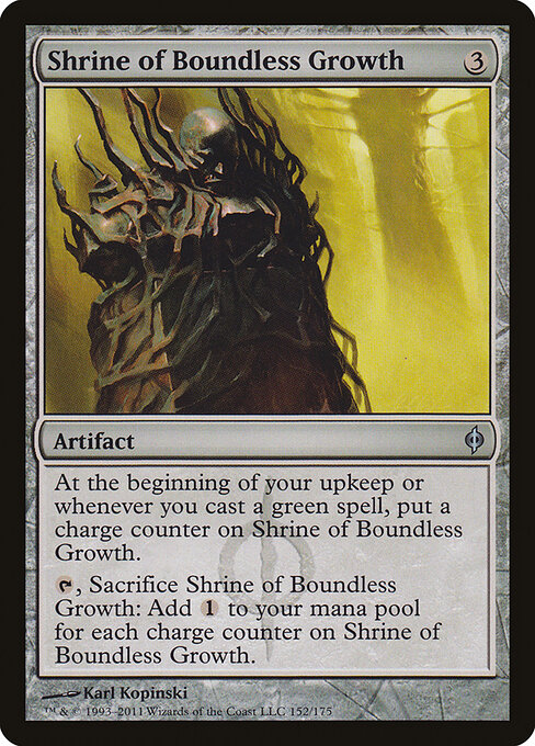 Shrine of Boundless Growth - New Phyrexia Magic card