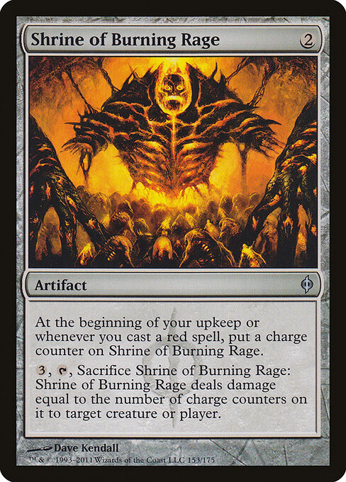 Shrine of Burning Rage - New Phyrexia Magic card
