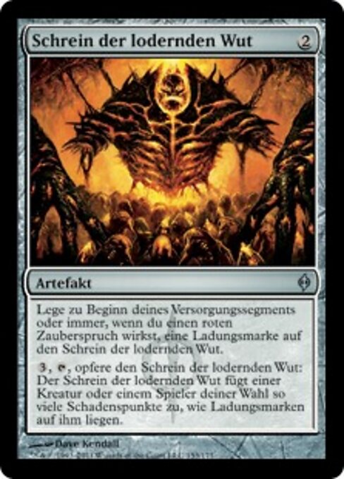 Shrine of Burning Rage - Magic Online Promos (#40090) - Illustrated by Nils Hamm - Magic: The Gathering Card
