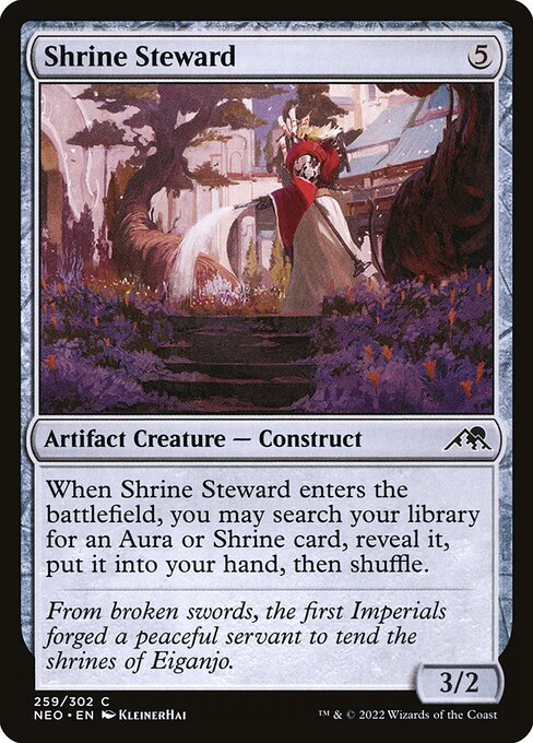 Shrine Steward - Kamigawa: Neon Dynasty Magic card