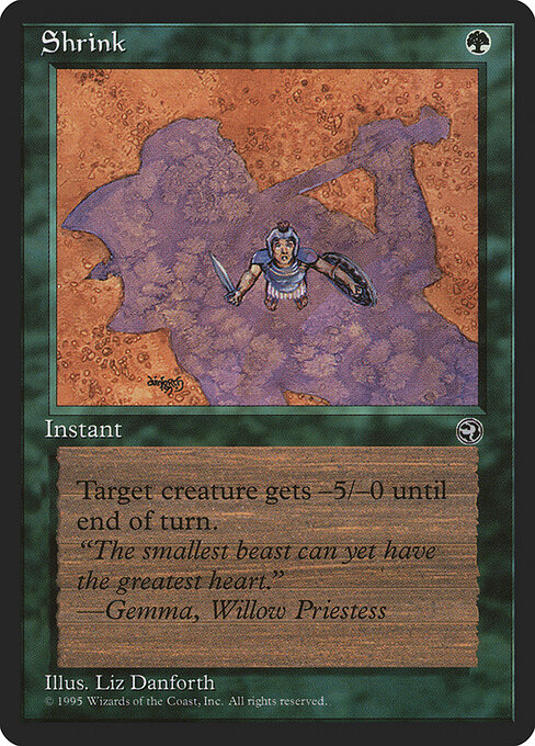 Encolher (Shrink) - Fifth Edition (#326) - Illustrated by Liz Danforth - Magic: The Gathering Card