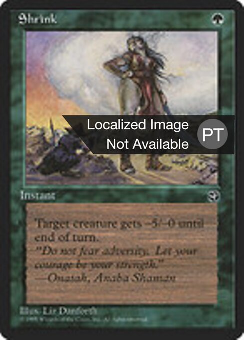 Encolher (Shrink) - Homelands (#97b) - Illustrated by Liz Danforth - Magic: The Gathering Card