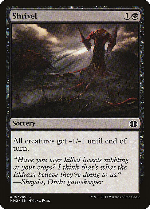Shrivel - Modern Masters 2015 Magic card