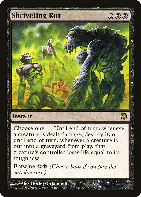 Shriveling Rot - Darksteel Magic card