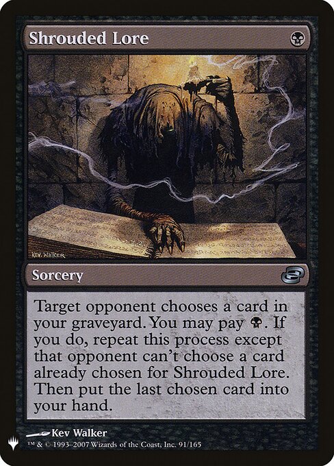 Sabedoria Oculta (Shrouded Lore) - Planar Chaos (#91) - Illustrated by Kev Walker - Magic: The Gathering Card