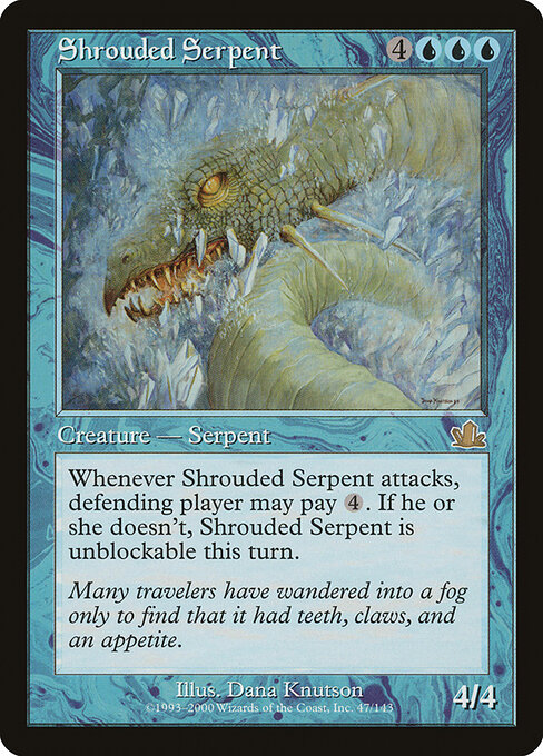 Shrouded Serpent - Prophecy Magic card