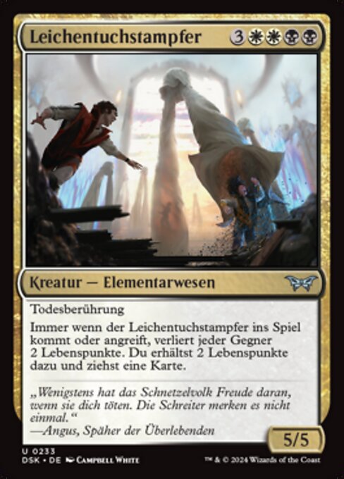 Leichentuchstampfer (Shroudstomper) - Duskmourn: House of Horror (#233) - Illustrated by Campbell White - Magic: The Gathering Card