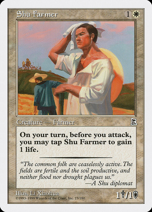 Shu Farmer - Portal Three Kingdoms Magic card