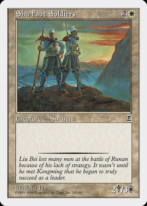 Shu Foot Soldiers - Portal Three Kingdoms Magic card