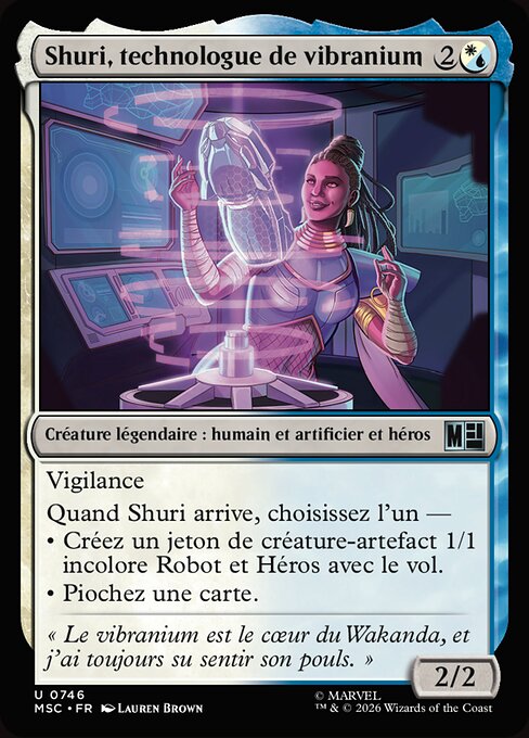 Shuri, Vibranium Technologist