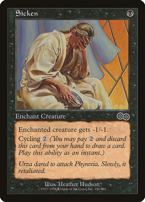 Sicken - Urza's Saga Magic card