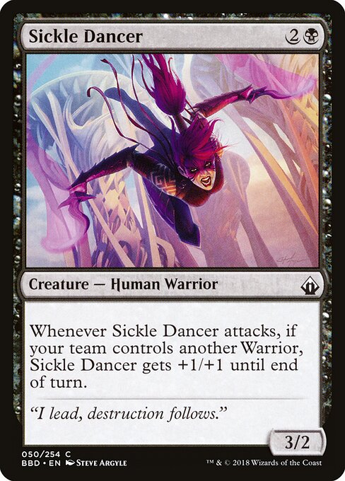 镰切舞者 (Sickle Dancer) - Battlebond (#50) - Illustrated by Steve Argyle - Magic: The Gathering Card