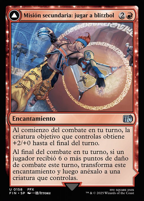 Sidequest: Play Blitzball // World Champion, Celestial Weapon - Final Fantasy (#158) - Illustrated by Ittoku - Magic: The Gathering Card