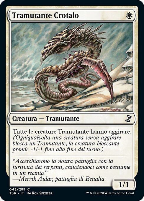 Fragmentado de cascabel (Sidewinder Sliver) - Time Spiral (#41) - Illustrated by Ron Spencer - Magic: The Gathering Card