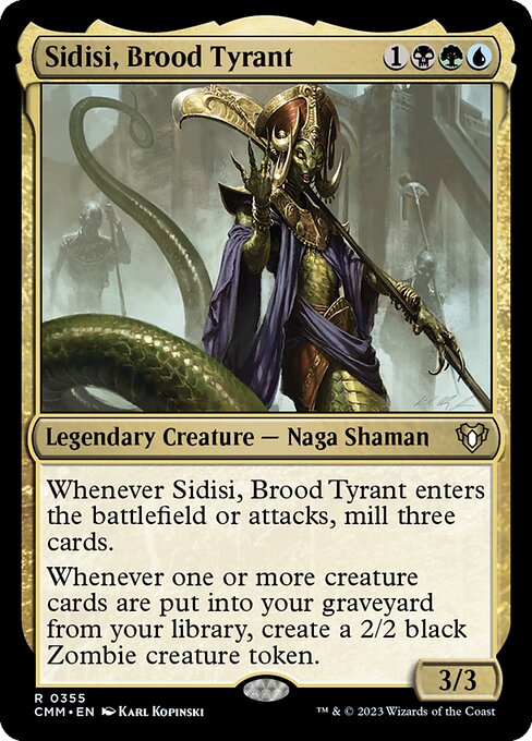 Sidisi, Brood Tyrant - Commander Masters Magic card