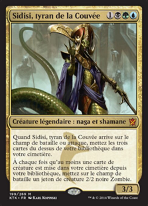 Sidisi, tyran de la Couvée (Sidisi, Brood Tyrant) - Khans of Tarkir (#199) - Illustrated by Karl Kopinski - Magic: The Gathering Card