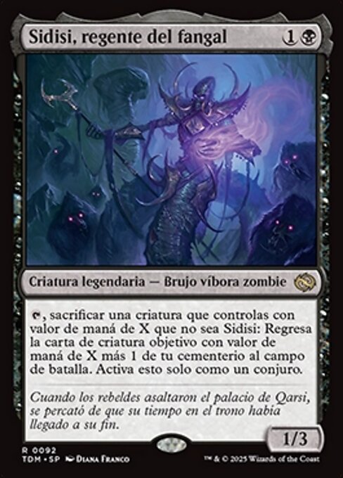 Sidisi, Regentin des Morasts (Sidisi, Regent of the Mire) - Tarkir: Dragonstorm (#92) - Illustrated by Diana Franco - Magic: The Gathering Card