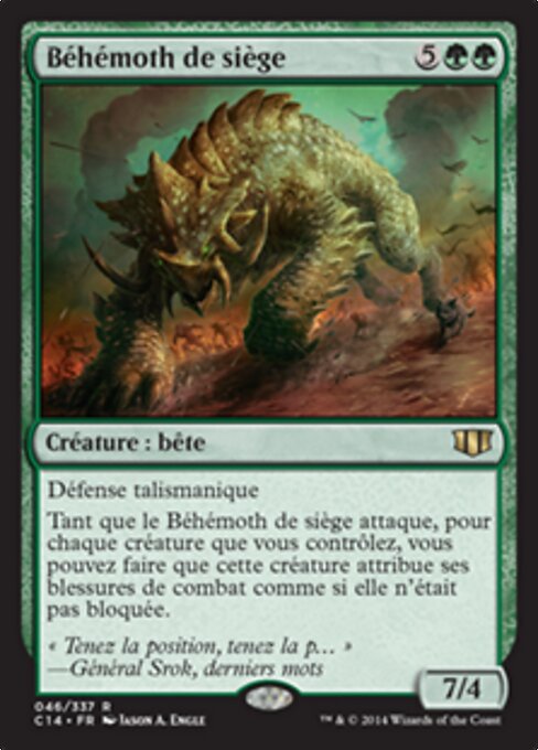 Behemot de asedio (Siege Behemoth) - Commander 2014 (#46) - Illustrated by Jason A. Engle - Magic: The Gathering Card