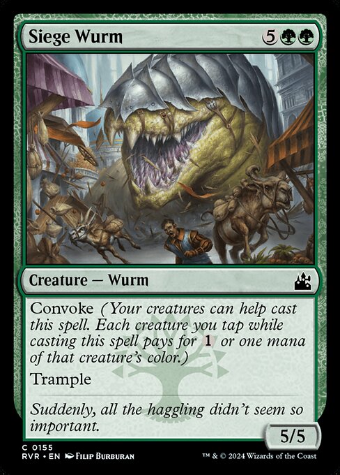 Siege Wurm - Ravnica Remastered Magic card
