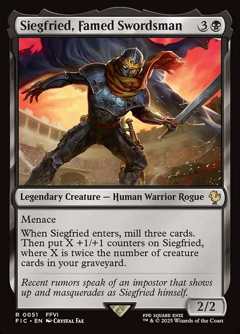 Siegfried, Famed Swordsman - Final Fantasy Commander Magic card