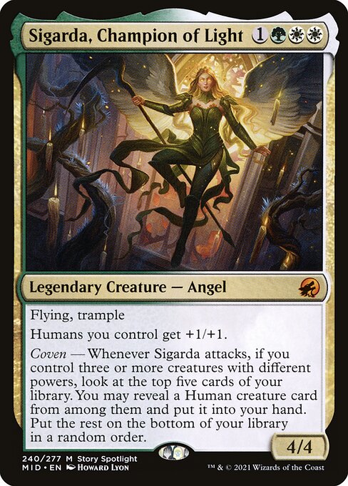 Sigarda, Champion of Light - Innistrad: Midnight Hunt Magic card